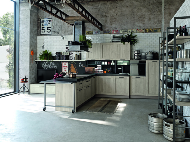 Cucina moderna/industrial – City – Stosa