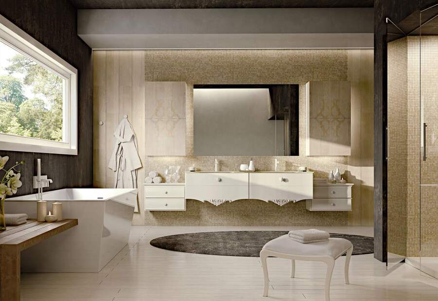 bagno tamigi laccato biancolatte lucido anta rovere sabbiato oliato biancolatte 01