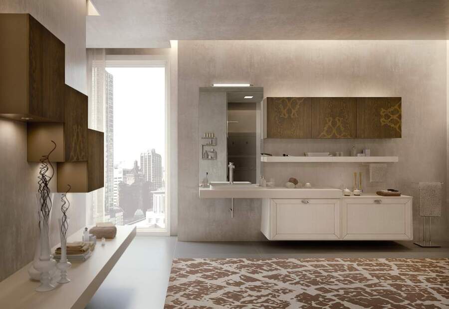 bagno taormina pennellato biancolatte opaco anta rovere sabbiato oliato titanio 02